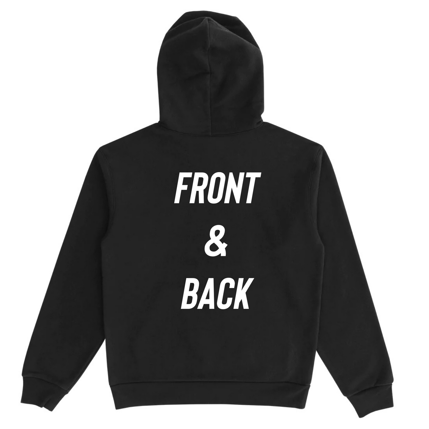 Sample DTG Print on Heavy Weight BF Hoodie (Front or Front & Back)